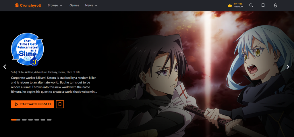 crunchyroll home page photo
